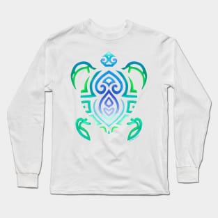 Tribal Turtle Long Sleeve T-Shirt